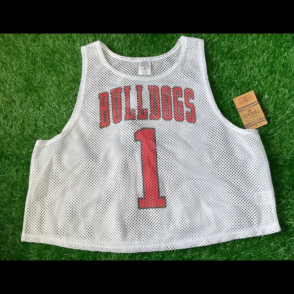 NWT Bulldogs Mesh sleeveless Crop Top